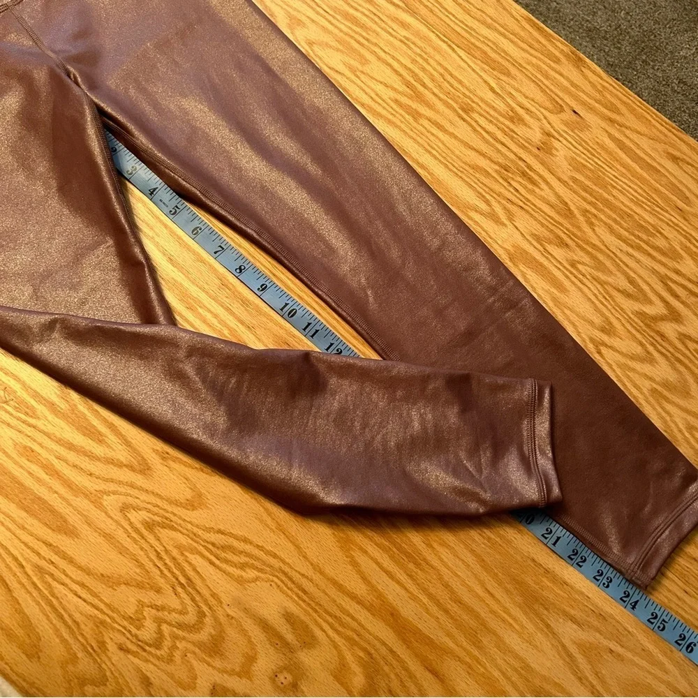 NWT Athleta Elation Shimmer High Rise Metallic Leggings Small Petite - Picture 7 of 9